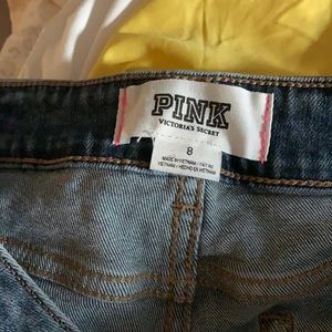 Pink Victoria’s Secret jeans shorts